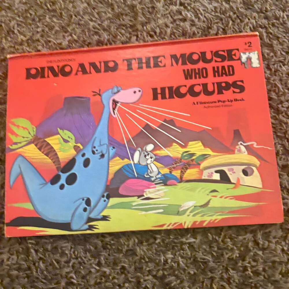 Vintage Flintstones Pop-Up Books: "Hiccups" & "The Unhappy Rich Man" Set of 2 - Picture 5 of 7